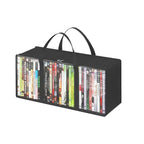 Saco de almacenamiento multifuncional de PVC de gran capacidad, organizador portátil a prueba de polvo y humedad para CD, libros, sombreros, ropa y almacenamiento de viaje