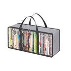 Saco de almacenamiento multifuncional de PVC de gran capacidad, organizador portátil a prueba de polvo y humedad para CD, libros, sombreros, ropa y almacenamiento de viaje